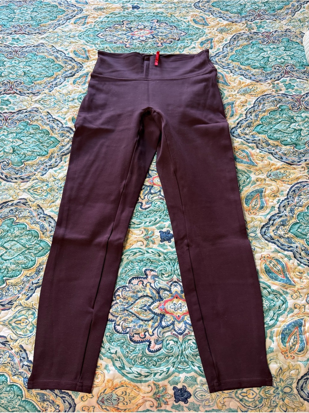 SPANX High-Rise Leggings in Plum